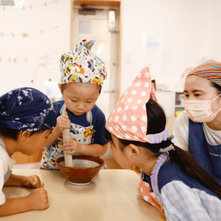 料理をしている写真