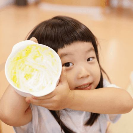 食事を完食した写真